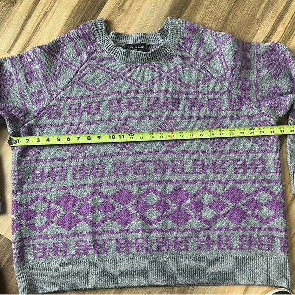 Lane Bryant Crew-Neck Jacquard Sweater plus size 26/28 - Picture 4 of 8